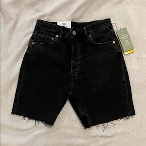 H&M Black High Waist Women Shorts